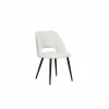 Stoel Vega 55x54x81cm - stof - wit