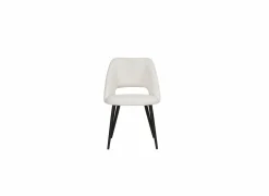 Stoel Vega 55x54x81cm - stof - wit