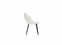 Stoel Vega 55x54x81cm - stof - wit