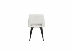 Stoel Vega 55x54x81cm - stof - wit