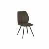 Stoel 47x42x92cm - fluweel - bruin