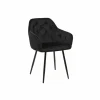 Stoel 58x60x82cm - polyestervezel - zwart