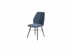 Stoel 45x50x91cm - stof - blauw