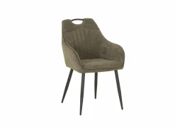 Stoel 58x55x90cm - stof - groen