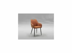 Stoel 58x55x90cm - stof - koper