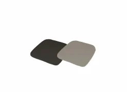 Stoelkussen Vega 43x43cm - katoen - carbon