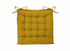 Stoelkussen 38x38cm - polyestervezel - oker