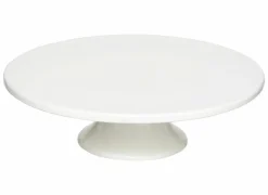 Taartschotel Nora Ø28x9cm - aardewerk - wit