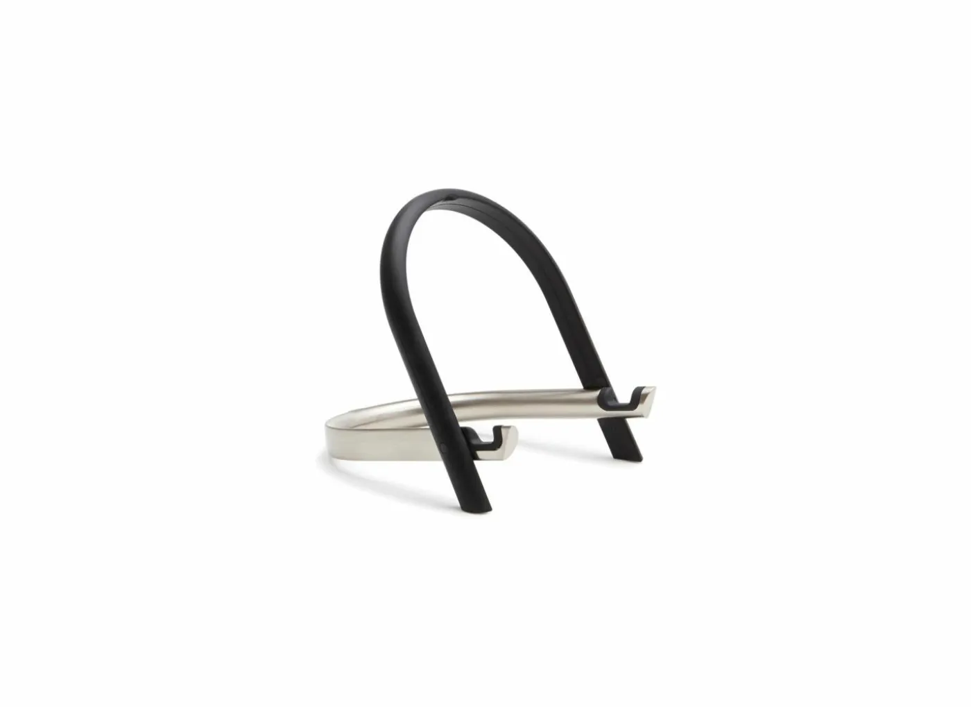 Tablethouder UDock 16x13cm - metaal & kunststof - nikkel/zwart