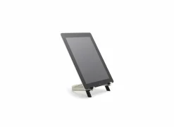 Tablethouder UDock 16x13cm - metaal & kunststof - nikkel/zwart