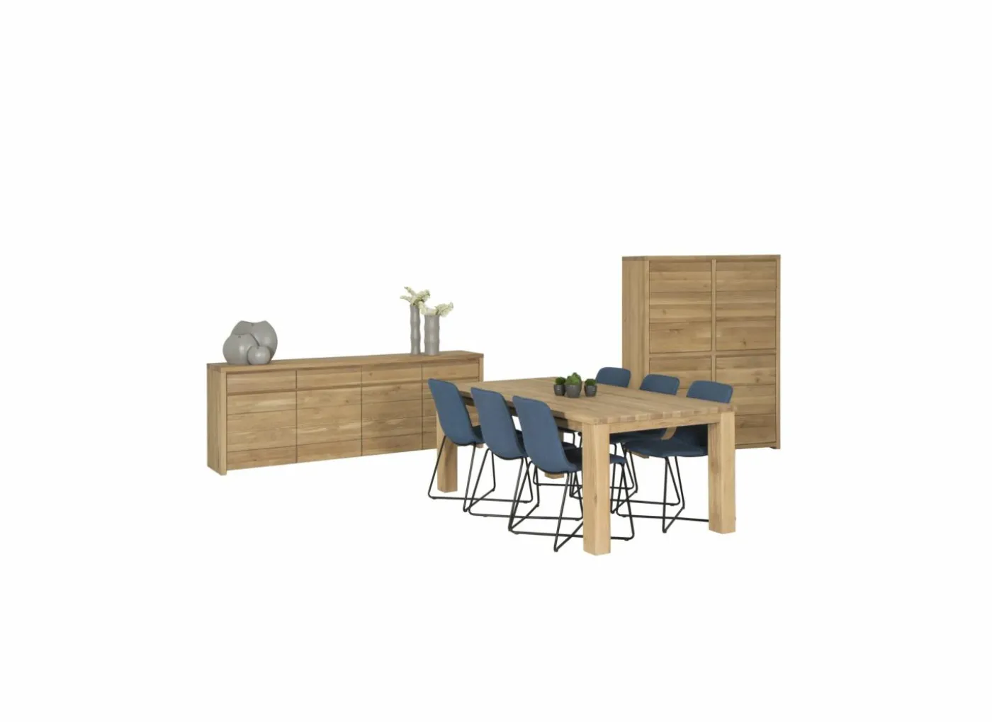 Tafel Amarillo 200x100cm - eik massief - naturel