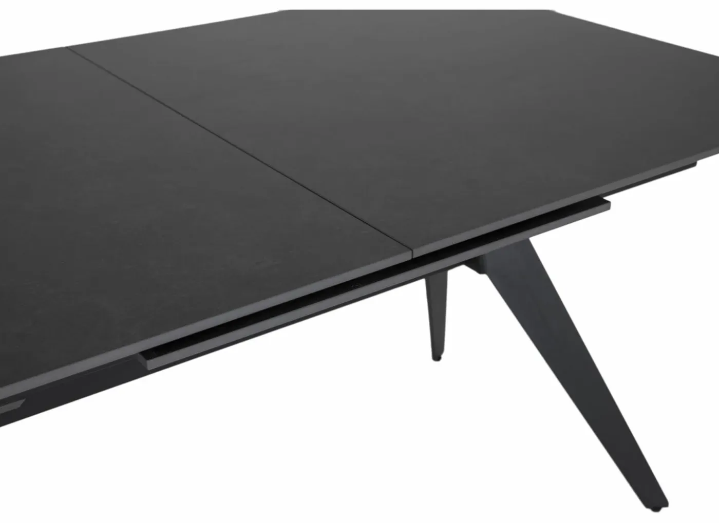 Tafel Archipel 160/220x90cm - gesinterd steen - antraciet