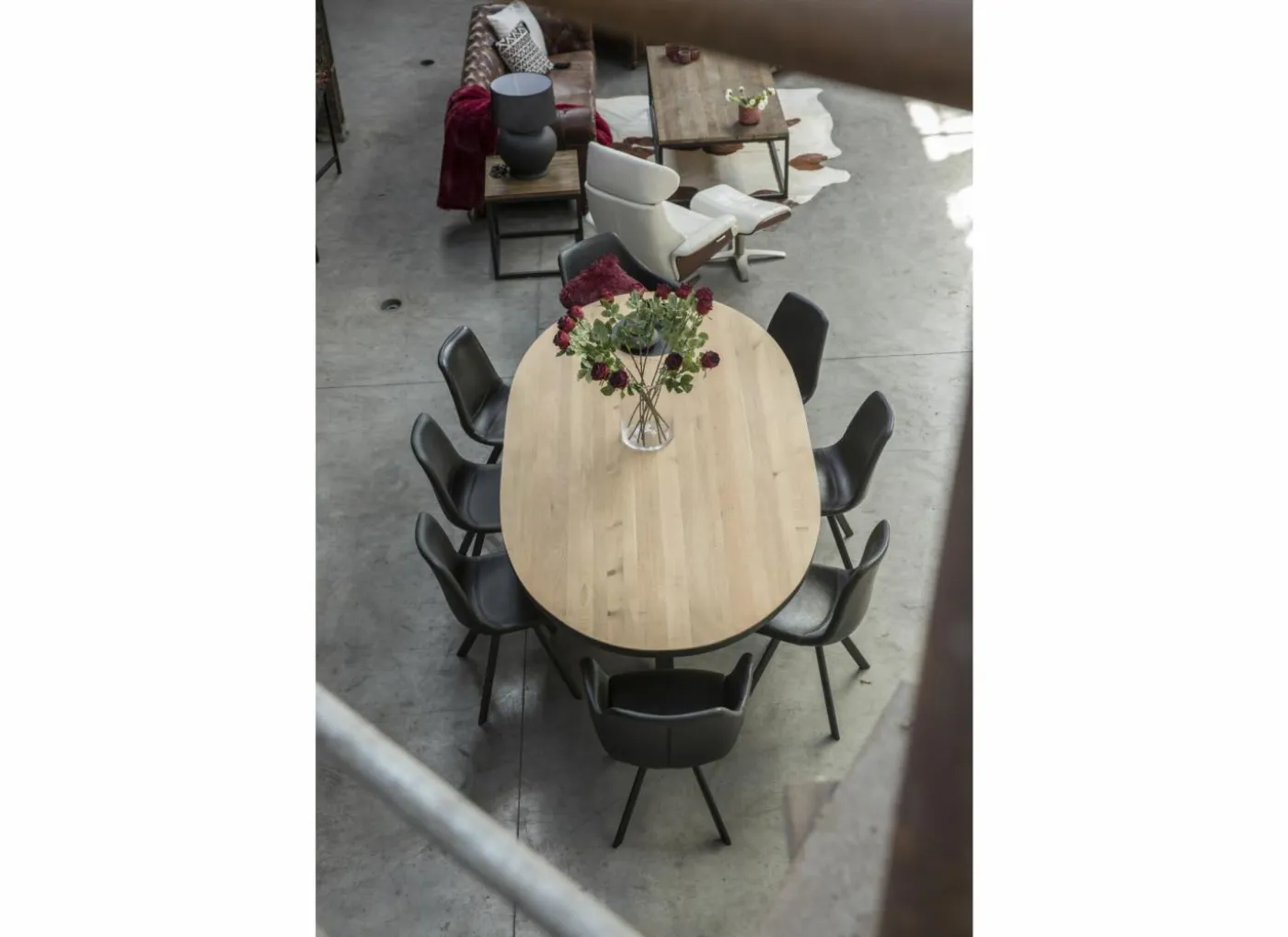 Tafel Ark 250x128cm - eik massief - naturel