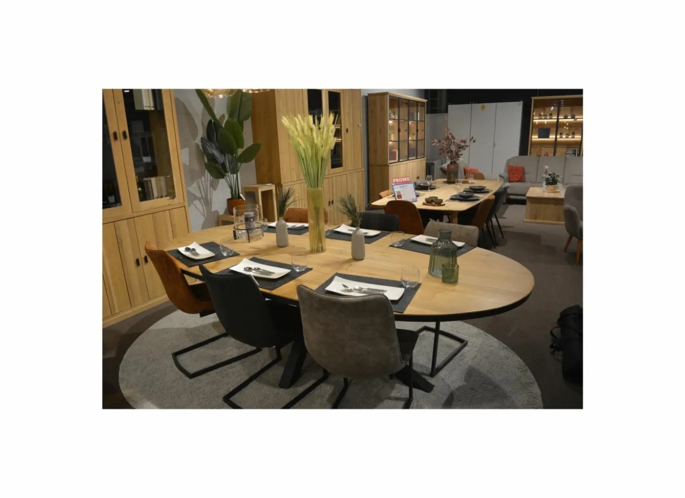 Tafel Ark 250x128cm - eik massief - naturel