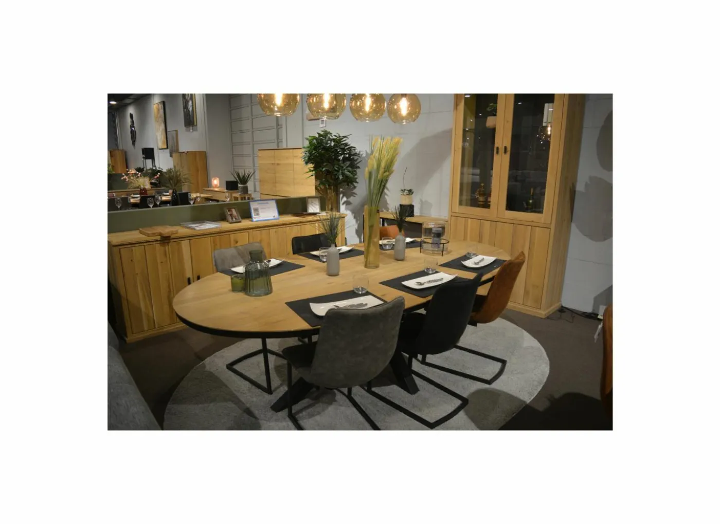 Tafel Ark 250x128cm - eik massief - naturel