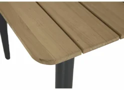 Tafel Brisk 220x100cm - teak massief & aluminium  - naturel