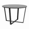 Tafel Ø110cm - melamine - zwart marmer