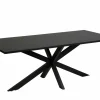Tafel Faro 200x95cm - melamine - structuur zwart