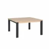 Tafel Palacio 140x140cm - eik massief - naturel