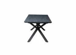 Tafel Rhine 160/220x90cm - melamine - zwart