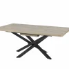 Tafel Santos 190/240x100cm - decor & metaal - canyon oak