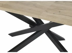 Tafel Santos 190/240x100cm - decor & metaal - canyon oak