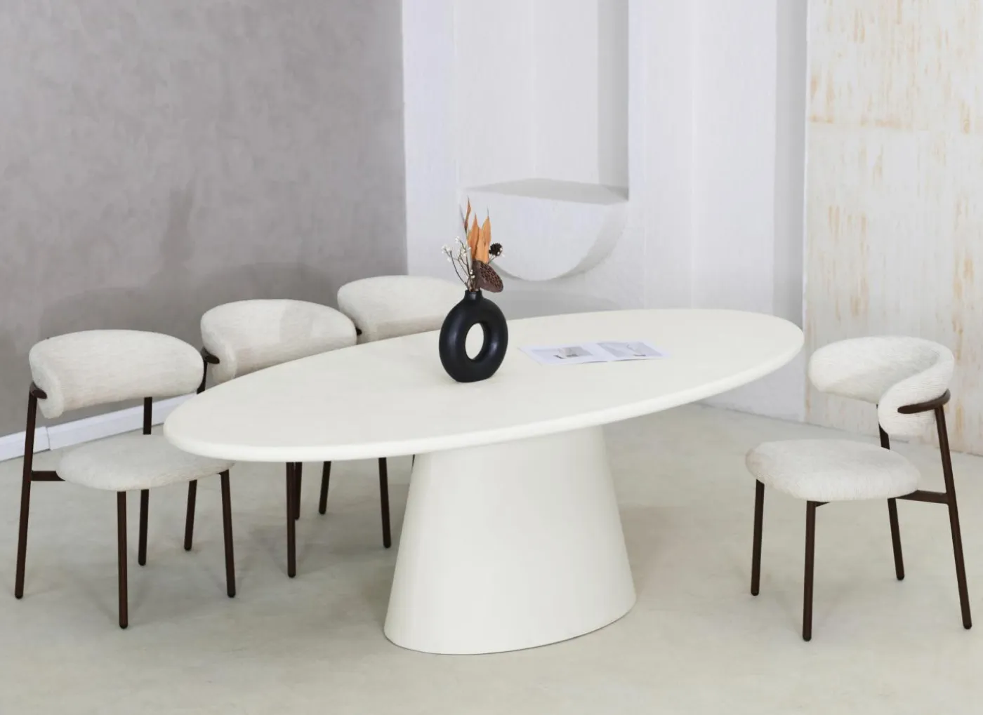 Tafel TF2402 240x120cm - cementex - wit