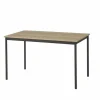 Tafel TMR 140x80cm - decor & metaal - naturel