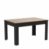 Tafel Wayne 140x90cm - decor - eik & zwart