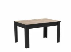 Tafel Wayne 140x90cm - decor - eik & zwart