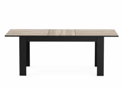 Tafel Wayne 155/205x90cm - decor - eik & zwart