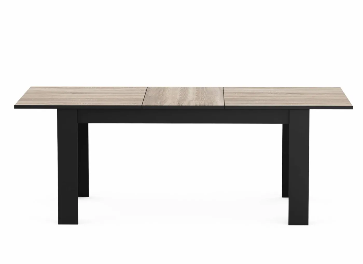 Tafel Wayne 155/205x90cm - decor - eik & zwart