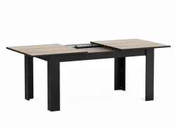 Tafel Wayne 155/205x90cm - decor - eik & zwart