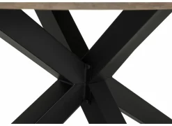 Tafel 260x130cm - decor - old teak & matt black