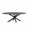Tafel 200x100cm - eik massief - oak black sky