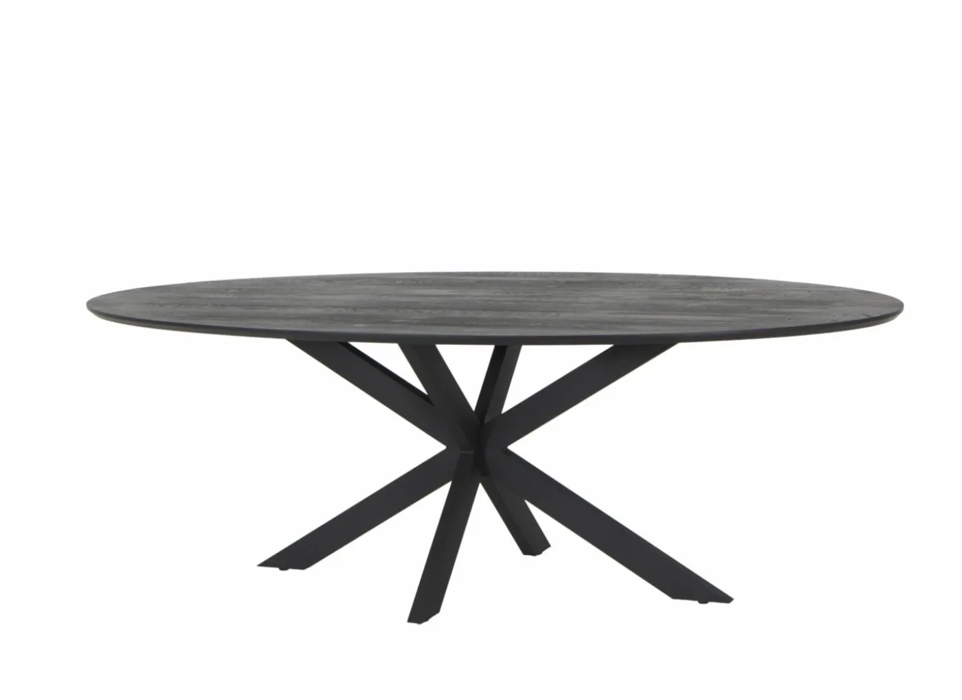 Tafel 200x100cm - eik massief - oak black sky
