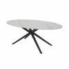 Tafel 210x110cm - keramiek - wit