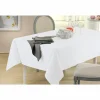 Tafelkleed 150x320cm - polyester & katoen - wit