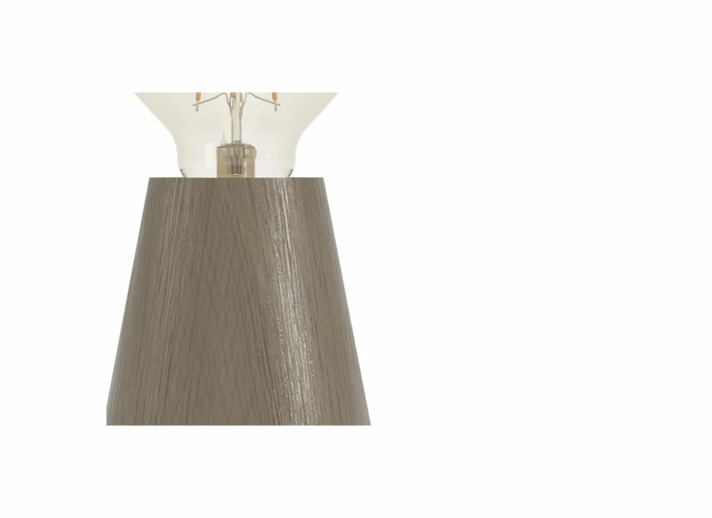 Tafellamp ASBY E27 H10cm hout donkerbruin