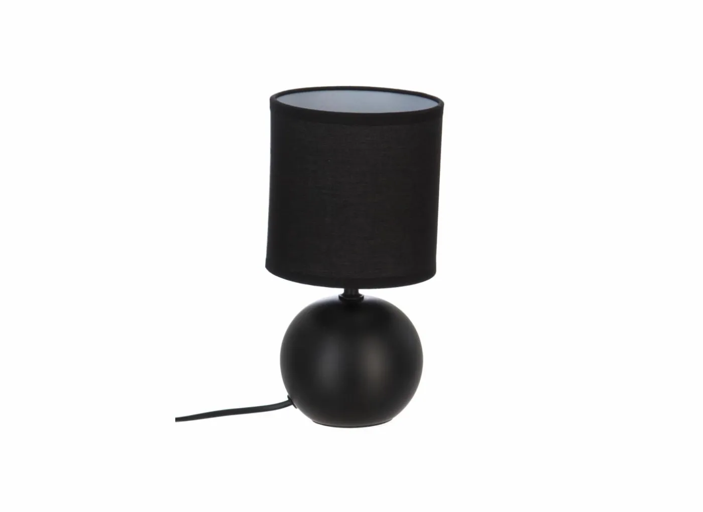 Tafellamp Boule E14 H25cm zwart