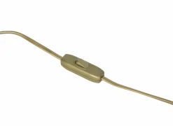 Tafellamp E27 H26cm - metaal/glas - goud