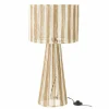Tafellamp E27 H69cm - papier - wit & naturel