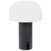 Tafellamp Jany Outdoor Ø15xH22cm - kunststof - zwart met USB