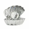 Tafellamp Shell kunststof - zilver