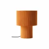 Tafellamp Tony E27 H30cm - metaal/stof - geel