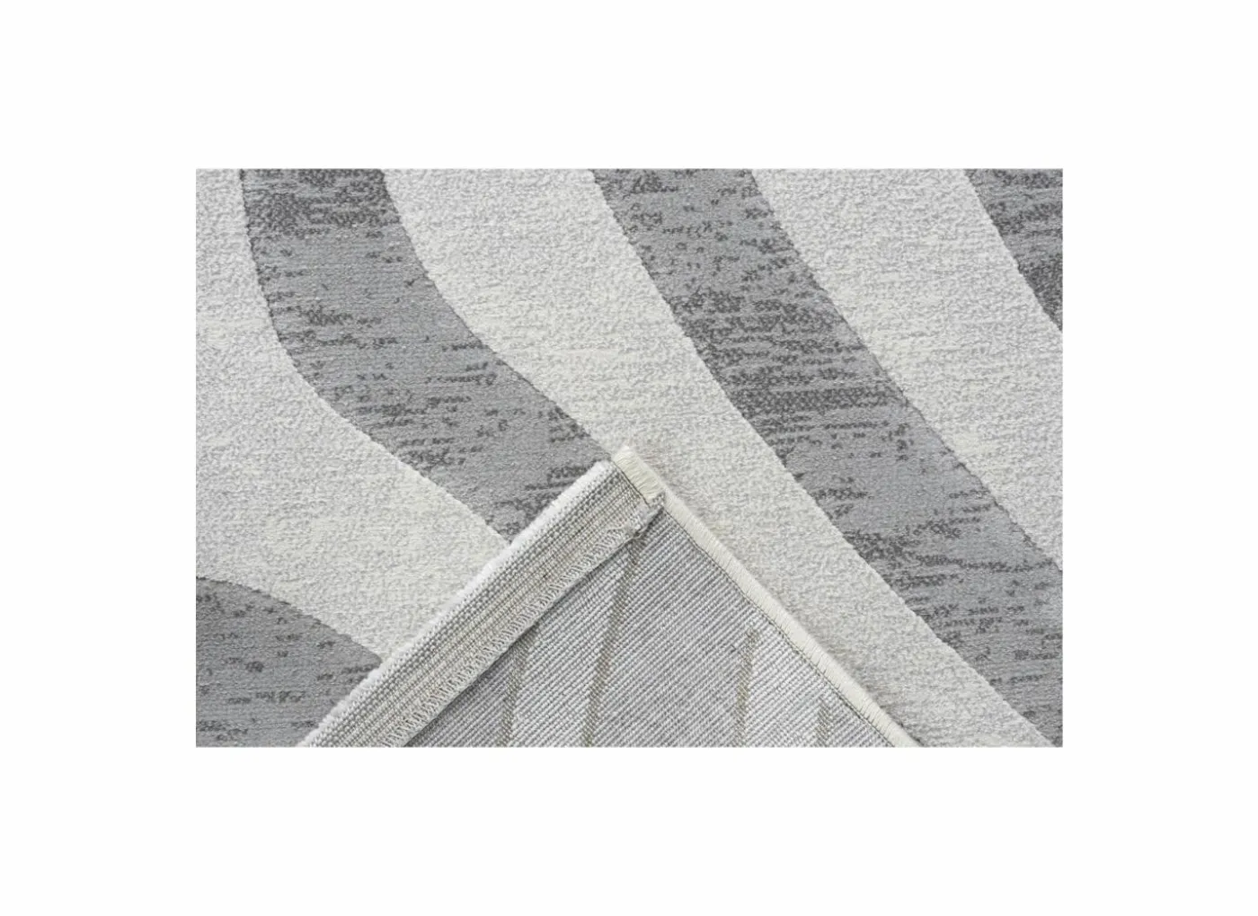 Tapijt Aspero 120x170cm - polyestervezel - wit & grijs
