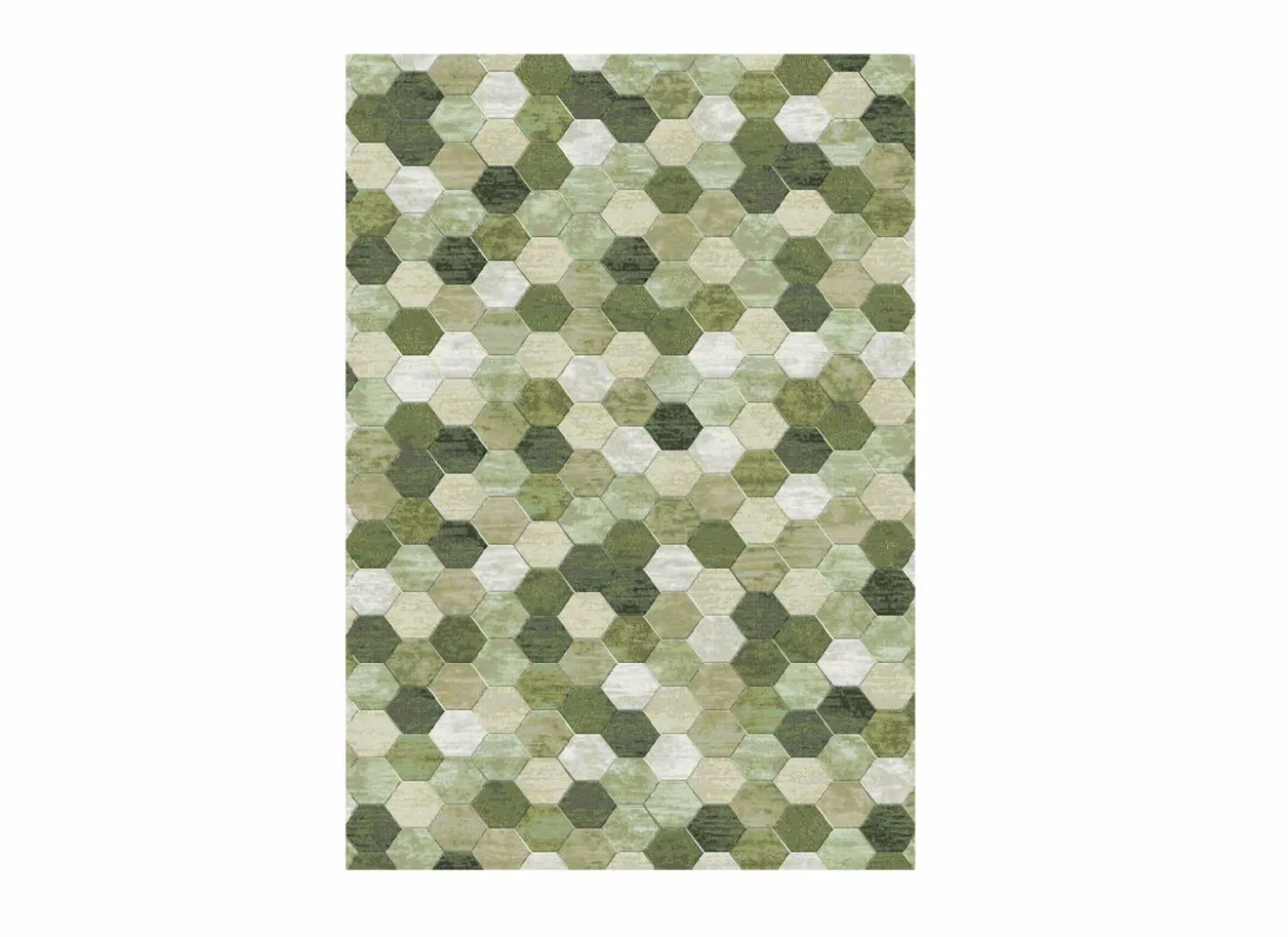 Tapijt Aspero 240x330cm - polyestervezel - groen & multicolor