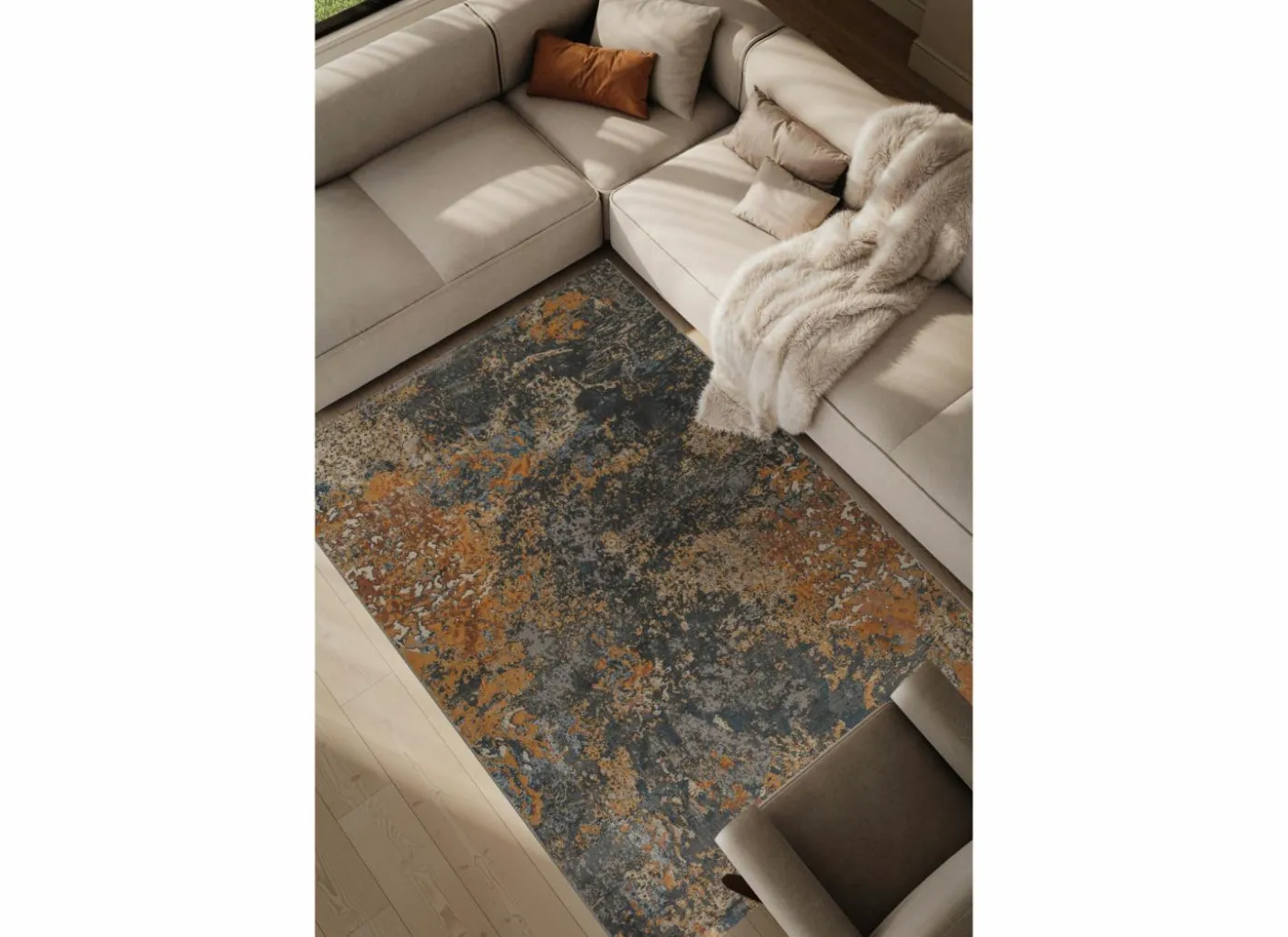 Tapijt Caucus 133x195cm - polyestervezel - multicolor
