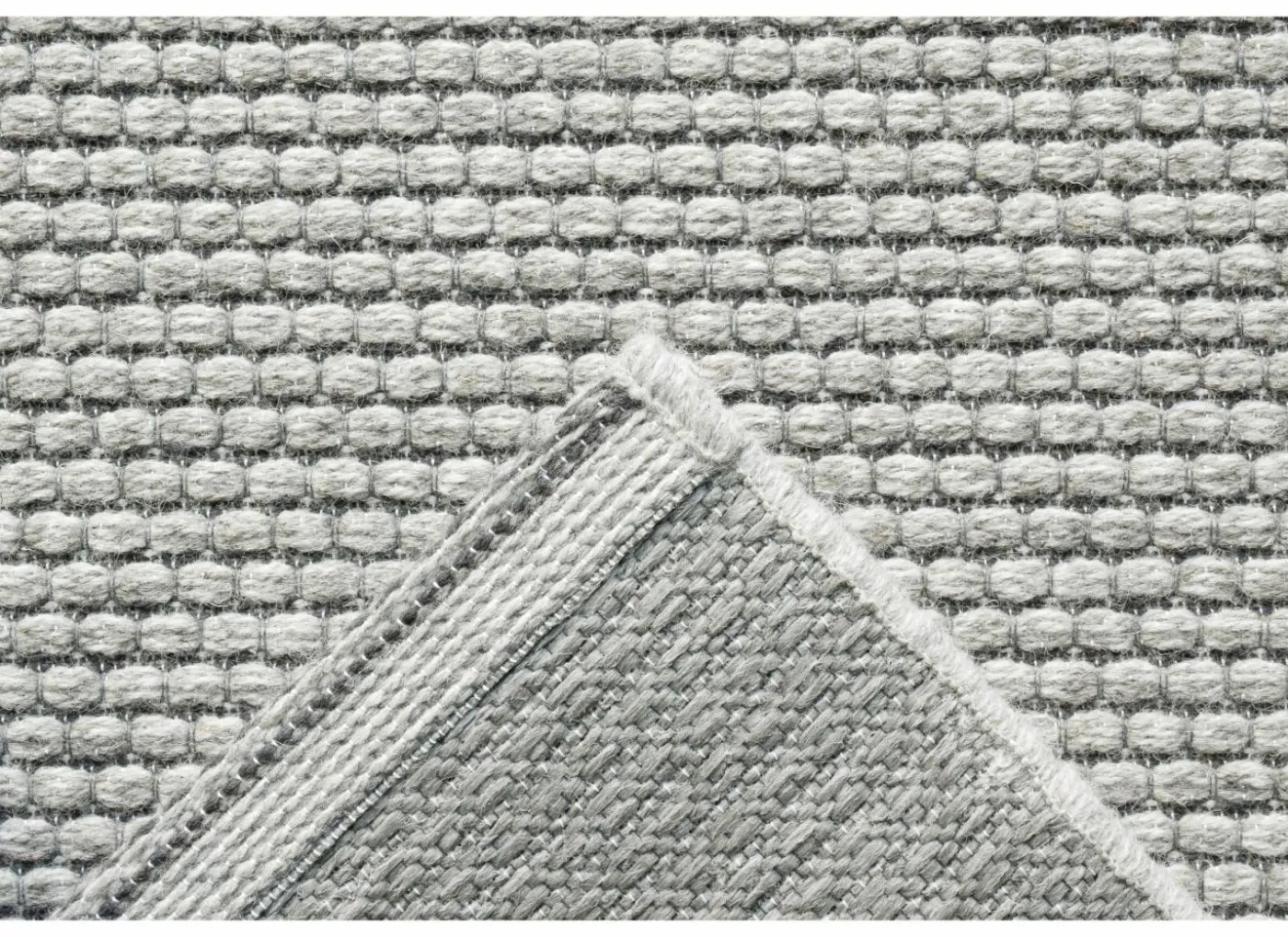Tapijt Himalaya 80x240cm - wol - lichtgrijs
