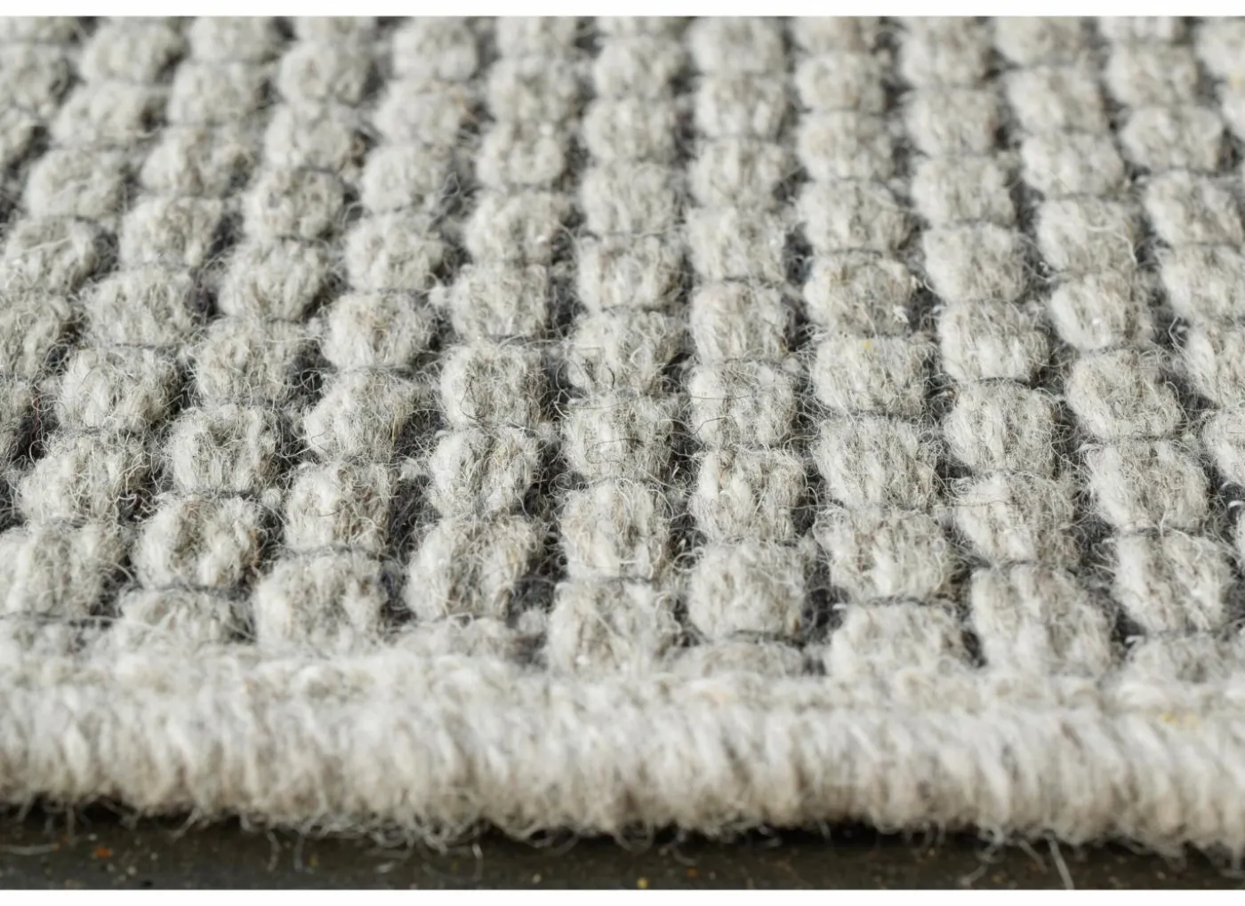 Tapijt Himalaya 80x150cm - wol - lichtgrijs